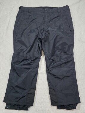 L.L. Bean Women Black Nylon Insultated Waterproof Snow Pants 2X